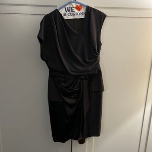 Helmut Lang asymmetrical draped dress